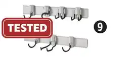 Canadian Tire 9-Pc Wall Organization Starter Kit. 2 wall tracks and 7 hooks offer