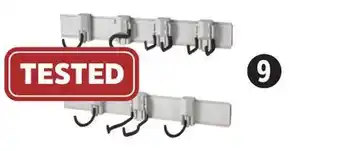 Canadian Tire 9-Pc Wall Organization Starter Kit. 2 wall tracks and 7 hooks offer