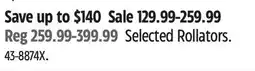 Canadian Tire Selected Rollators offer