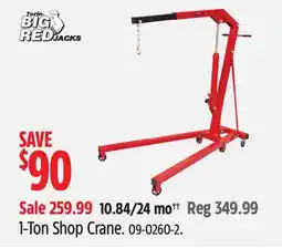 Canadian Tire Big Red 1-Ton Shop Crane offer