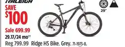Canadian Tire Raleigh Ridge HS Bike offer