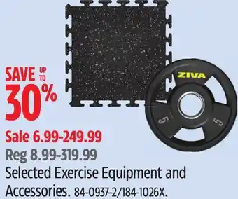Canadian Tire Selected Exercise Equipment and Accessories offer