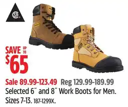 Canadian Tire Altra Selected 6˝ and 8˝ Work Boots for Men offer