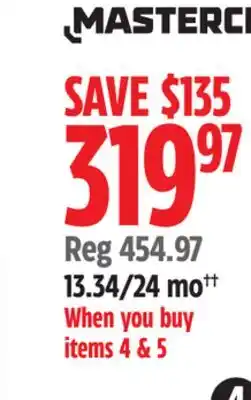 Canadian Tire Mastercraft Tool Chest offer