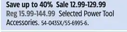Canadian Tire Dewalt Selected Power Tool Accessories offer