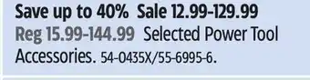 Canadian Tire Dewalt Selected Power Tool Accessories offer