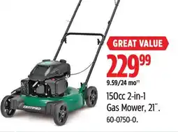 Canadian Tire Certified 150cc 2-in-1 Gas Mower, 21˝ offer
