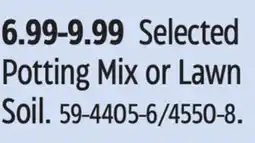 Canadian Tire Miracle Gro Selected Potting Mix or Lawn Soil offer