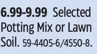 Canadian Tire Miracle Gro Selected Potting Mix or Lawn Soil offer