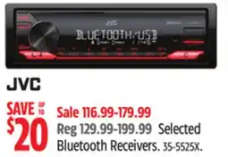 Canadian Tire JVC Selected Bluetooth Receivers offer