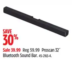 Canadian Tire Proscan 32˝ Bluetooth Sound Bar offer