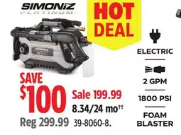 Canadian Tire Simoniz Foam Blaster offer
