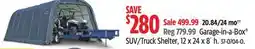 Canadian Tire Shelter Logic Garage-in-a-Box SUV/Truck Shelter, 12 x 24 x 8´ h offer