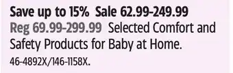 Canadian Tire munchkin Selected Comfort and Safety Products for Baby at Home offer