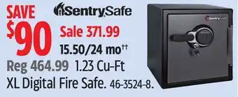 Canadian Tire Sentrysafe XL Digital Fire Safe offer