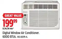 Canadian Tire NOMA Digital Window Air Conditioner. 6000 BTUs offer