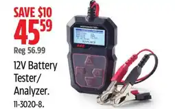 Canadian Tire Motomaster 12V Battery Tester/ Analyzer offer