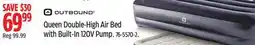 Canadian Tire Queen Double-High Air Bed with Built-In 120V Pump offer