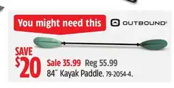 Canadian Tire Outbound 84˝ Kayak Paddle offer