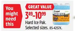 Canadian Tire Hard Ice Pak offer