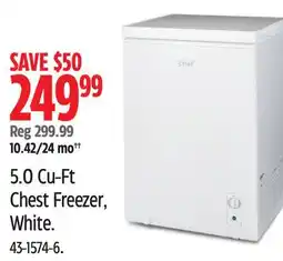 Canadian Tire Master Chef 5.0 Cu-Ft Chest Freezer offer