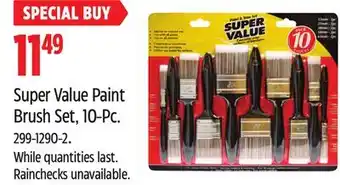 Canadian Tire Super Value Paint Brush Set offer