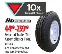 Canadian Tire Motomaster Selected Trailer Tire Assemblies or Tires offer