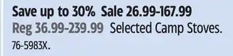 Canadian Tire Woods Selected Camp Stoves offer