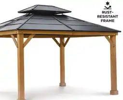 Canadian Tire Collingwood hard-top gazebo with durable steel roof offer