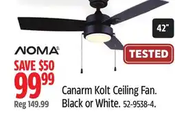 Canadian Tire NOMA Canarm Kolt Ceiling Fan offer