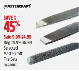 Canadian Tire Mastercraft File Sets offer