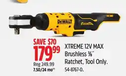 Canadian Tire DEWALT XTREME 12V MAX Brushless 3⁄8˝ Ratchet offer