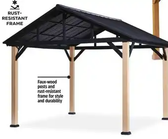 Canadian Tire Homestead Faux-Wood Hard-Top Gazebo offer