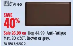 Canadian Tire FOR LIVING Anti-Fatigue Mat, 20 x 38˝ offer