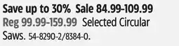 Canadian Tire Worx Selected Circular Saws offer