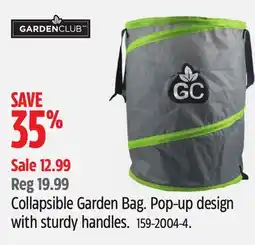 Canadian Tire GARDEN CLUB Collapsible Garden Bag.Pop-up design with sturdy handles offer