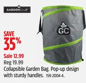 Canadian Tire GARDEN CLUB Collapsible Garden Bag.Pop-up design with sturdy handles offer