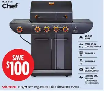 Canadian Tire Worx Grill Turismo BBQ offer