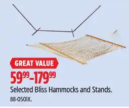 Canadian Tire Bliss Selected Bliss Hammocks and Stands offer