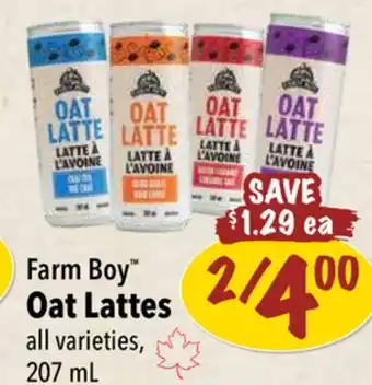 Farm Boy Farm Boy Oat Lattes offer