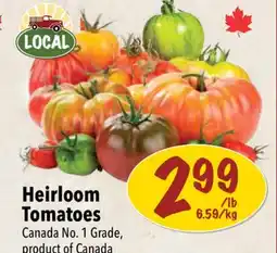 Farm Boy Heirloom Tomatoes offer