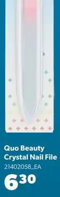 Real Canadian Superstore QUO BEAUTY CRYSTAL NAIL FILE offer
