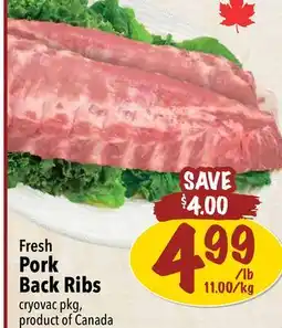 Farm Boy Fresh Pork Back Ribs offer