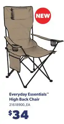 Real Canadian Superstore EVERYDAY ESSENTIALS HIGH BACK CHAIR offer