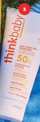 Real Canadian Superstore THINK SPORT OR BABY SUNSCREEN offer