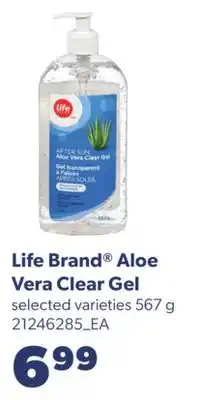 Real Canadian Superstore LIFE BRAND ALOE VERA CLEAR GEL, 567 G offer