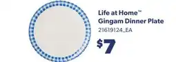 Real Canadian Superstore LIFE AT HOME GINGAM DINNER PLATE offer