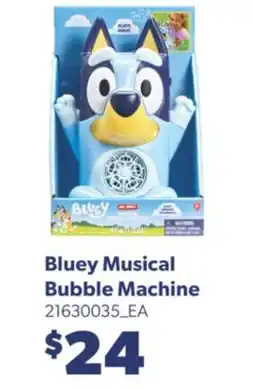Real Canadian Superstore BLUEY MUSICAL BUBBLE MACHINE offer