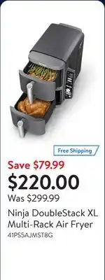 Walmart Ninja DoubleStack XL Multi-Rack Air Fryer offer