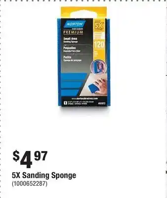 Home Depot 5X Sanding Sponge offer